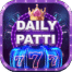 Daily Patti Game logo featuring bold, colorful design with playing cards and casino-themed elements